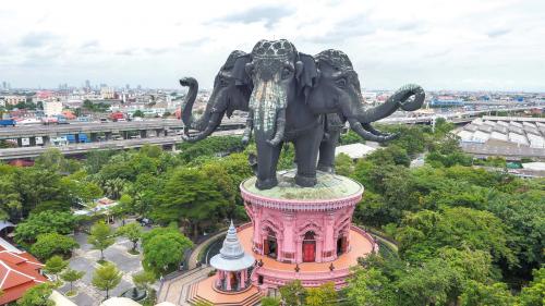 พิพิธภัณฑ์ช้างเอราวัณ The Erawan Museum (Three Heads Elephant)