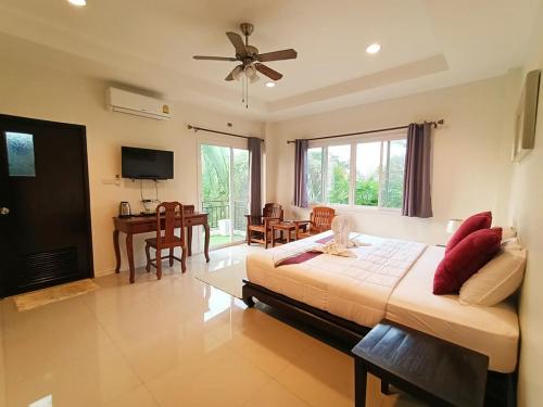 บ้านพักกลางสวน บางกอบัว